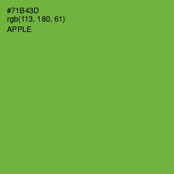 #71B43D - Apple Color Image