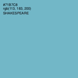 #71B7C8 - Shakespeare Color Image