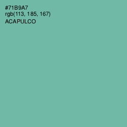 #71B9A7 - Acapulco Color Image