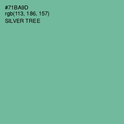 #71BA9D - Silver Tree Color Image