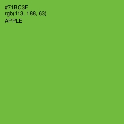 #71BC3F - Apple Color Image