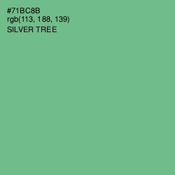 #71BC8B - Silver Tree Color Image