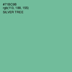 #71BC9B - Silver Tree Color Image