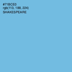 #71BCE0 - Shakespeare Color Image