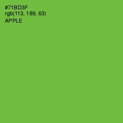 #71BD3F - Apple Color Image