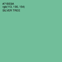 #71BE9A - Silver Tree Color Image