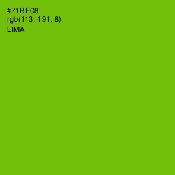 #71BF08 - Lima Color Image