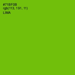 #71BF0B - Lima Color Image