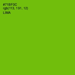 #71BF0C - Lima Color Image