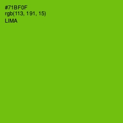 #71BF0F - Lima Color Image