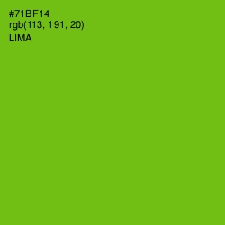 #71BF14 - Lima Color Image