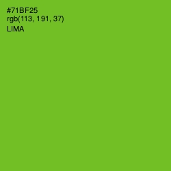 #71BF25 - Lima Color Image