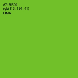 #71BF29 - Lima Color Image