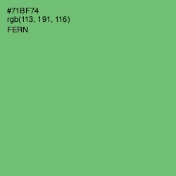 #71BF74 - Fern Color Image