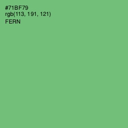 #71BF79 - Fern Color Image