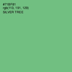 #71BF81 - Silver Tree Color Image