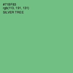 #71BF83 - Silver Tree Color Image