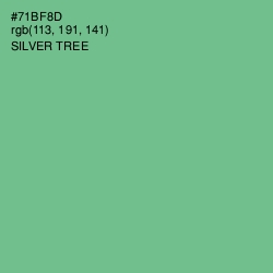 #71BF8D - Silver Tree Color Image