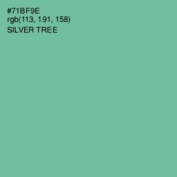 #71BF9E - Silver Tree Color Image