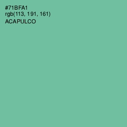 #71BFA1 - Acapulco Color Image