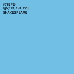 #71BFE4 - Shakespeare Color Image