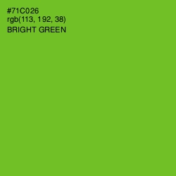 #71C026 - Bright Green Color Image