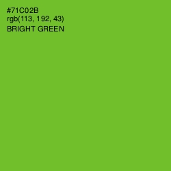 #71C02B - Bright Green Color Image