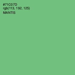 #71C07D - Mantis Color Image