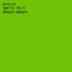 #71C107 - Bright Green Color Image