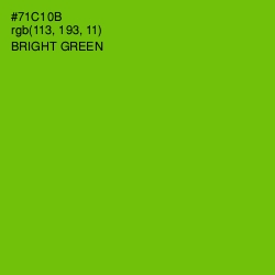 #71C10B - Bright Green Color Image