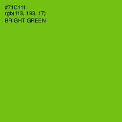 #71C111 - Bright Green Color Image