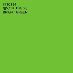 #71C134 - Bright Green Color Image