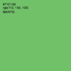 #71C169 - Mantis Color Image