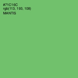 #71C16C - Mantis Color Image