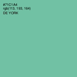 #71C1A4 - De York Color Image