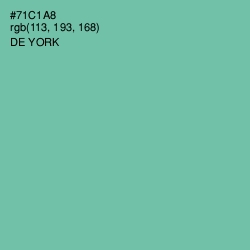 #71C1A8 - De York Color Image