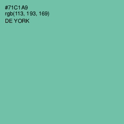 #71C1A9 - De York Color Image