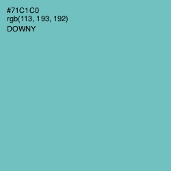 #71C1C0 - Downy Color Image