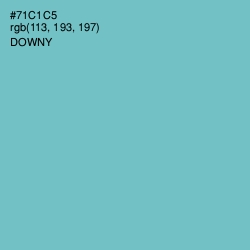 #71C1C5 - Downy Color Image