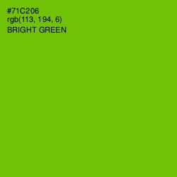 #71C206 - Bright Green Color Image