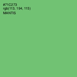 #71C273 - Mantis Color Image