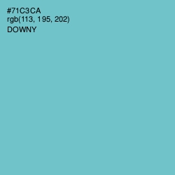 #71C3CA - Downy Color Image