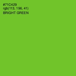 #71C429 - Bright Green Color Image