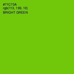 #71C70A - Bright Green Color Image