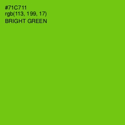 #71C711 - Bright Green Color Image