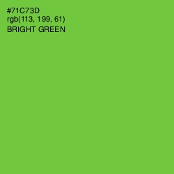 #71C73D - Bright Green Color Image