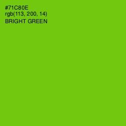 #71C80E - Bright Green Color Image