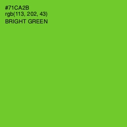 #71CA2B - Bright Green Color Image