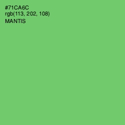 #71CA6C - Mantis Color Image