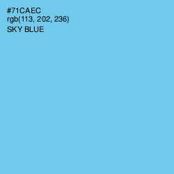 #71CAEC - Sky Blue Color Image